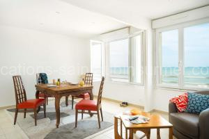 Appartement Face à la Mer 1 chambre 2 personnes Saint Aubin sur Mer à Saint-Aubin-sur-Mer